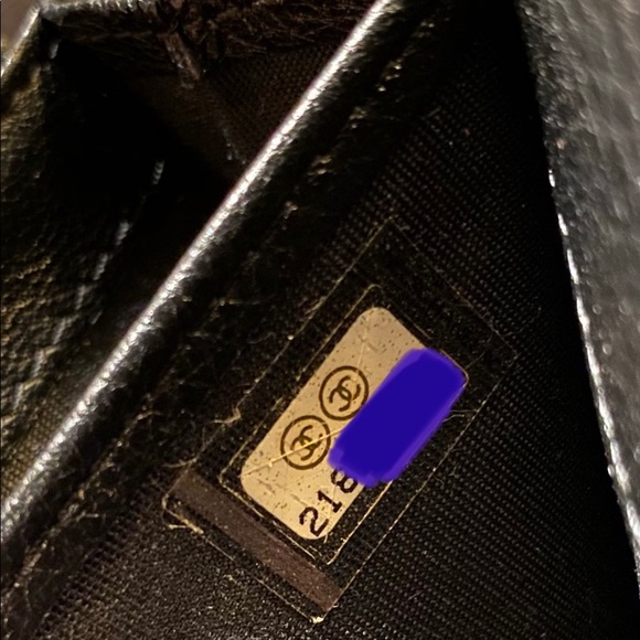 EUC Chanel Diamond CC Black Calfskin Flap Wallet - Picture 3 of 9